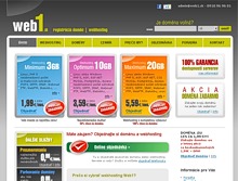 Web1.sk - Webhosting a registrácia domén